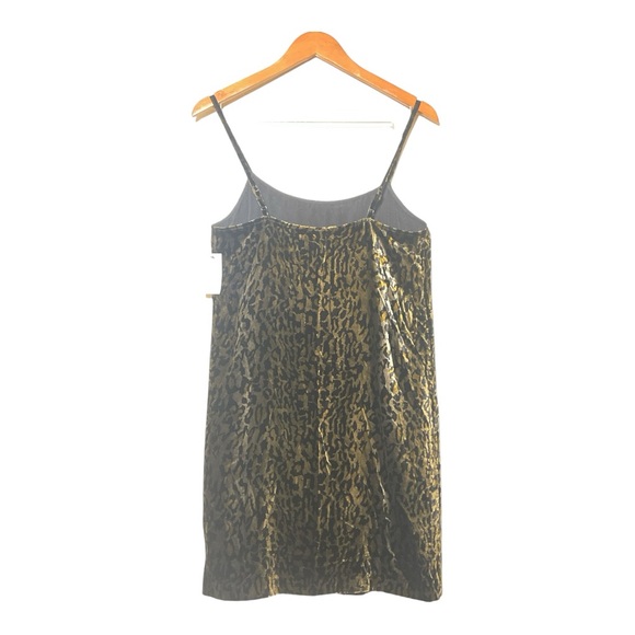 Equipment Joenna Velvet Slip Dress Leopard S - Picture 2 of 4